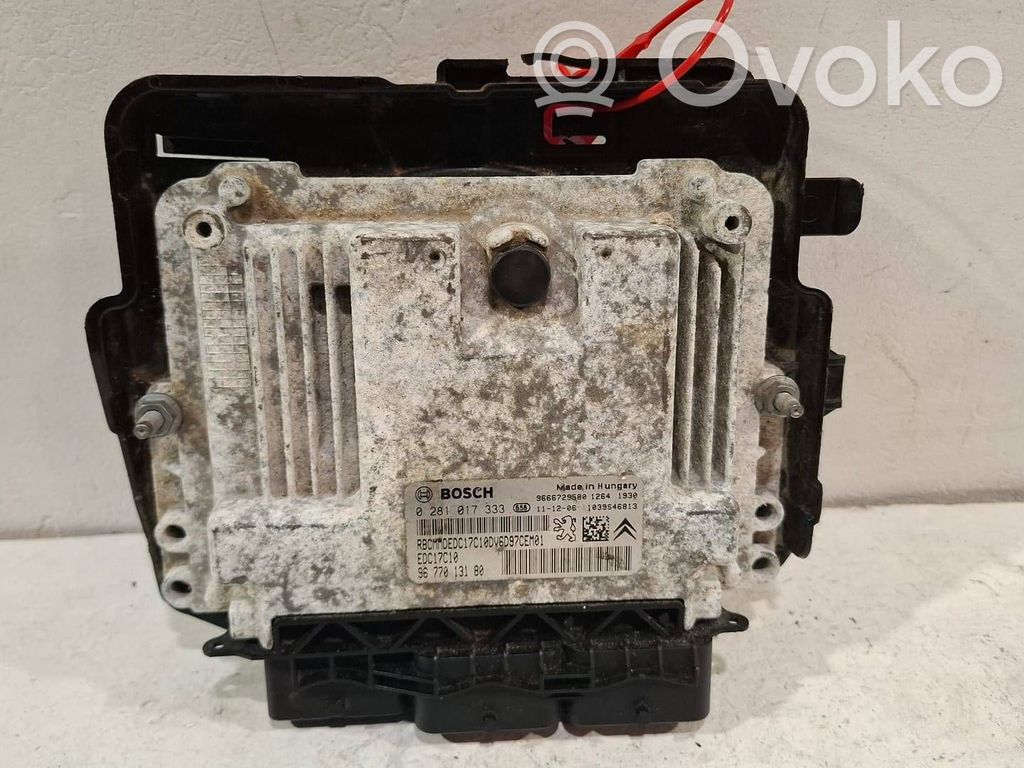 Engine control unit/module   0281017333,9677013180,9666729580