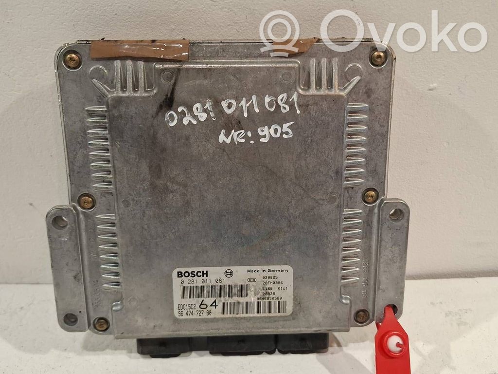 Engine control unit/module   0281011081,9647472780