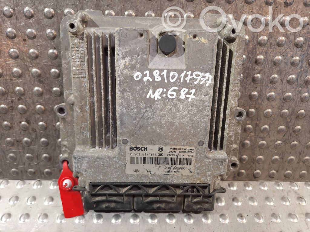 Engine control unit/module   S25081687,0281017977,237100899R,237101487R