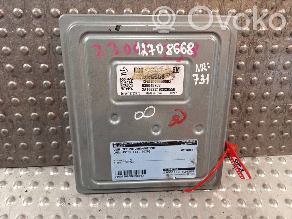 Opel Astra K Engine control unit/module 