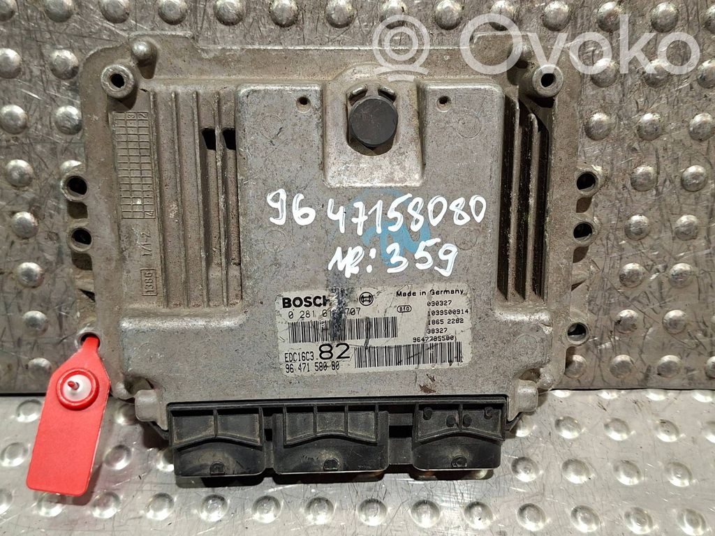Engine control unit/module   S25053359,0281010707,9647785580,9647158080