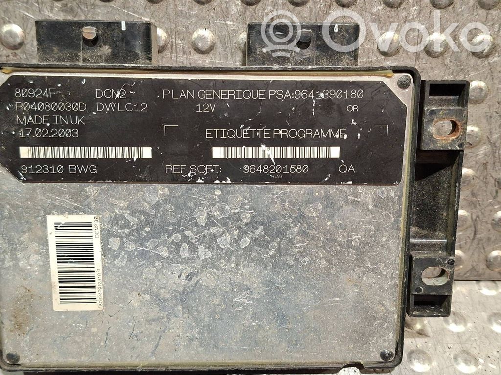 Peugeot 206 Engine control unit/module 