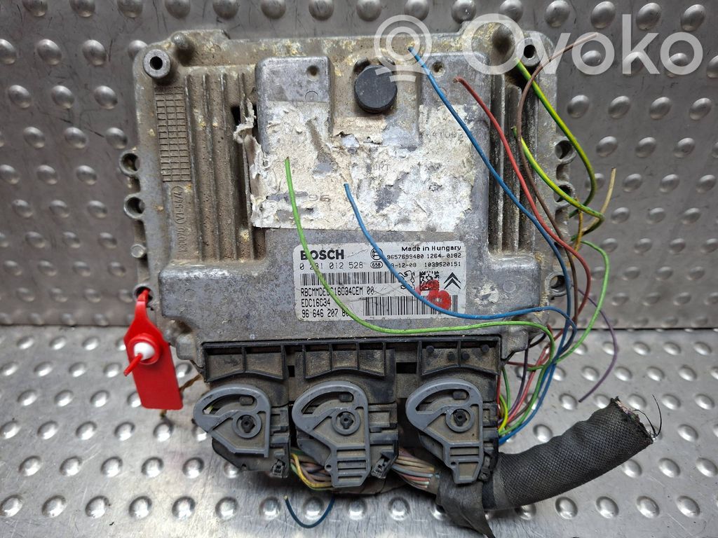 Engine control unit/module ECU   S26312715,0281012528,9664620780,9657699480