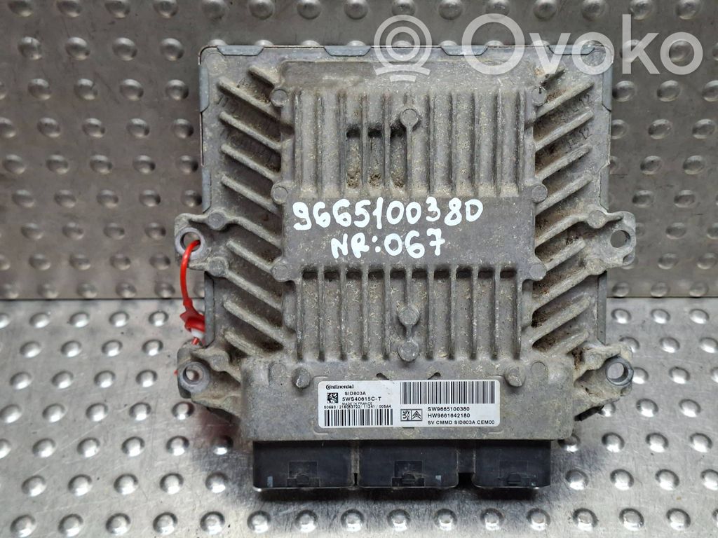 Motorsteuergerät/-modul   S26282067,5WS40615CT,9661642180,9665100380