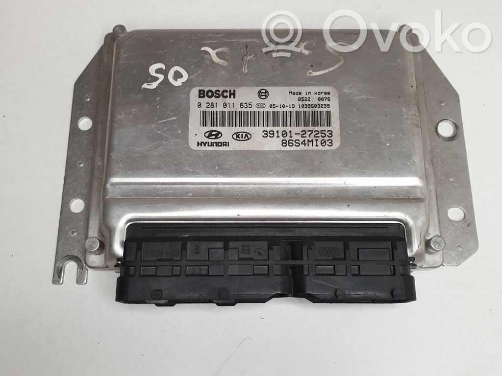 Engine control unit/module   3910127253,86S4MI03,0281011635
