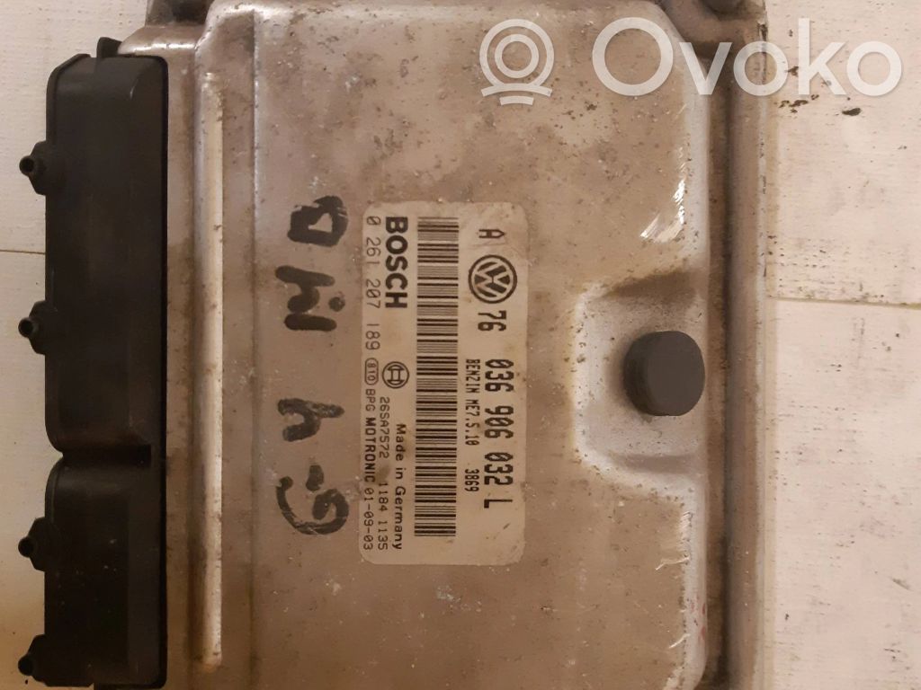 Engine control unit/module   036906032L,26SA7572,0261207189
