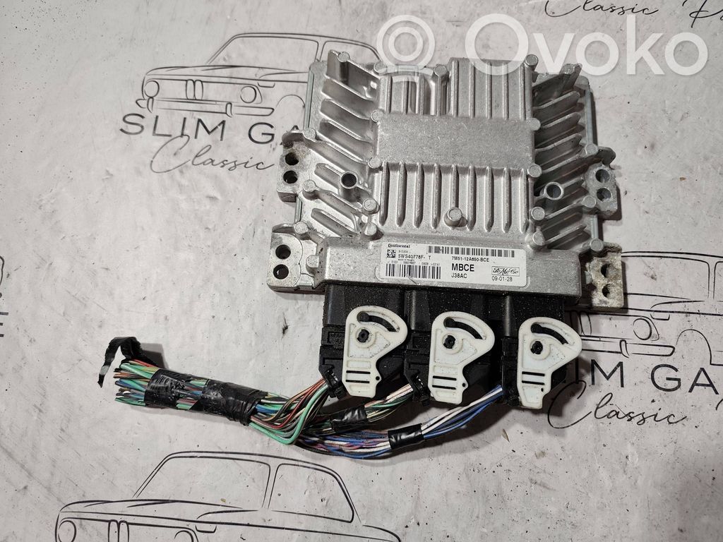 Engine control unit/module ECU   7M5112A650BCE,5WS40778F