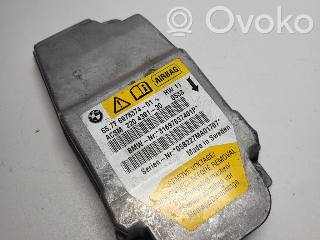 BMW 5 E60 E61 Airbag control unit/module 