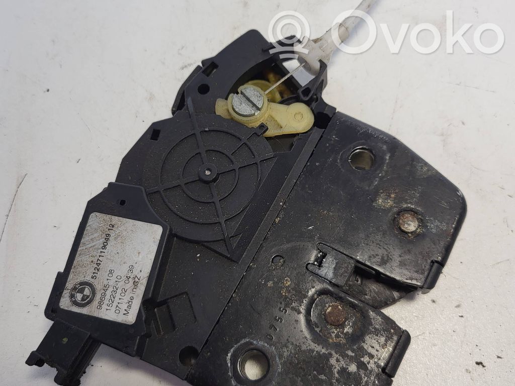 Tailgate/trunk/boot lock/catch/latch   51247119049