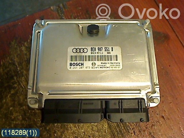 Unité de commande / module d'injection   8E0907551B,0261207473BOSCH