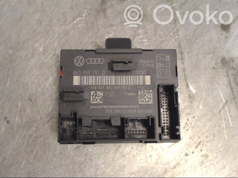 Unité de commande module de porte   8K0959792H,TEMIC,8K0959792D