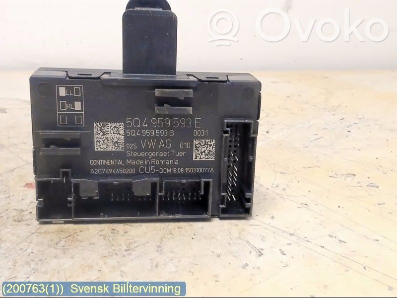 Volkswagen Golf VII Centralina/modulo portiere