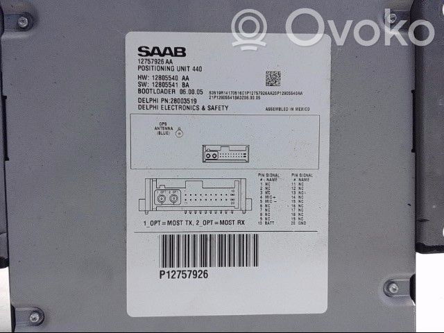 GPS navigation control unit/module   12757926,28003519,12757926