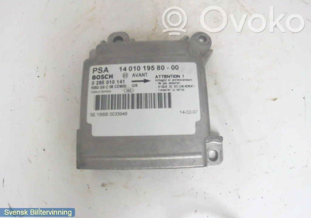 Citroen Jumpy Airbag control unit/module 