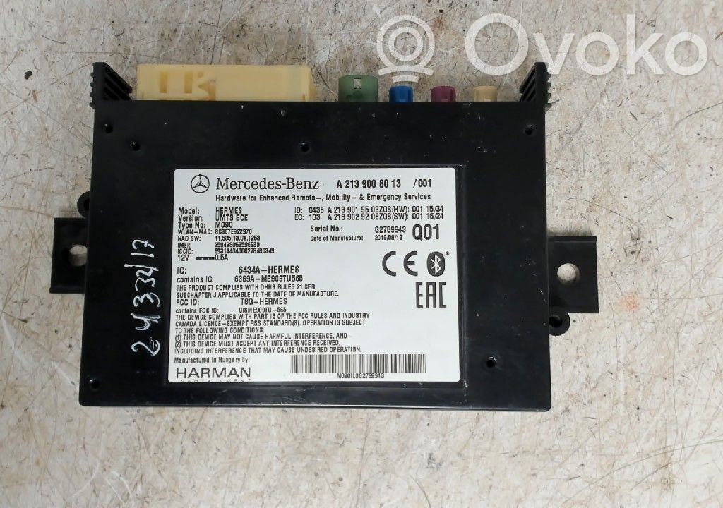 Centralina/modulo telefono   A2139008013,A2139008013