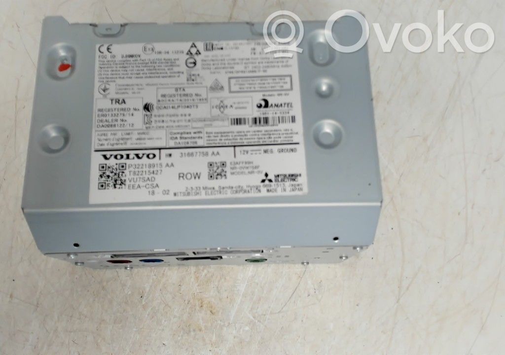 Volvo S90, V90 Panel / Radioodtwarzacz CD/DVD/GPS 