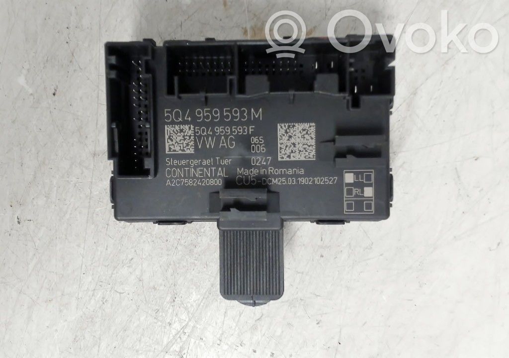 Seat Leon (5F) Unité de commande module de porte 