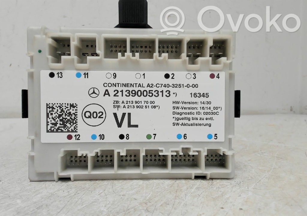 Unité de commande module de porte   A2139005313,A2C7403251000,A2139005313