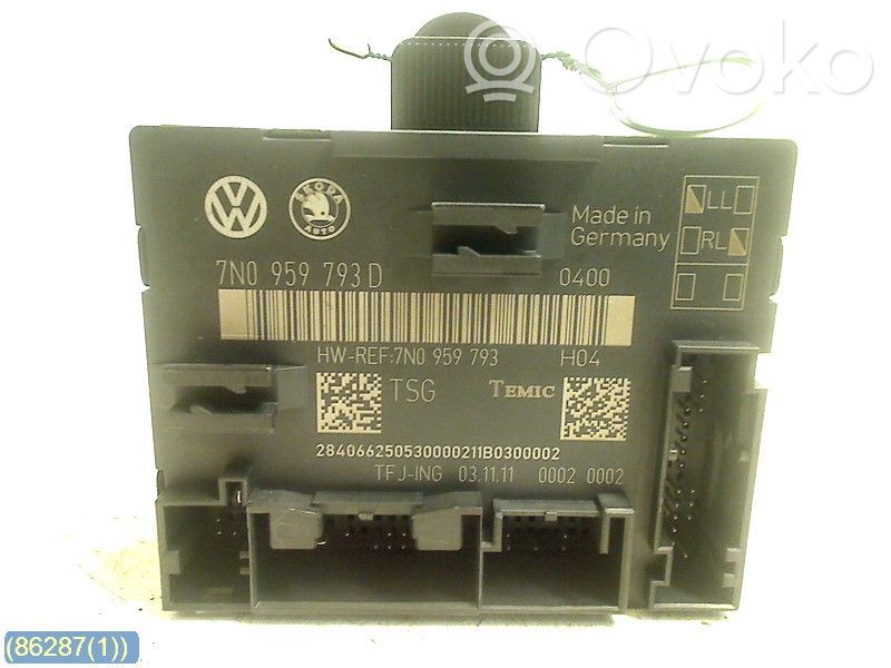 Skoda Yeti (5L) Unitate/modul comandă uși 