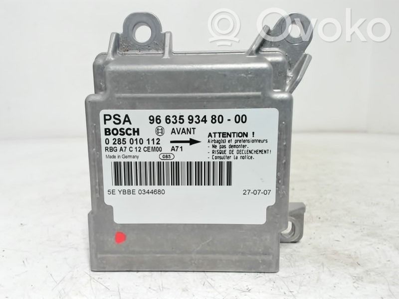 Peugeot 207 Centralina/modulo airbag 