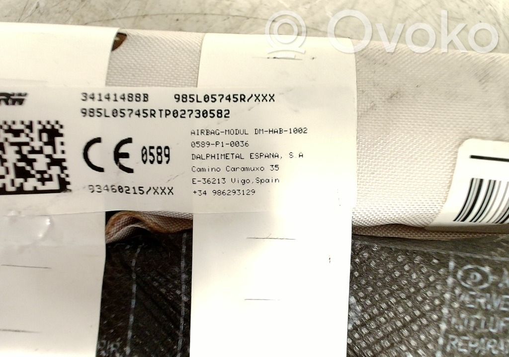 Renault Trafic III (X82) Kurtyna airbag 