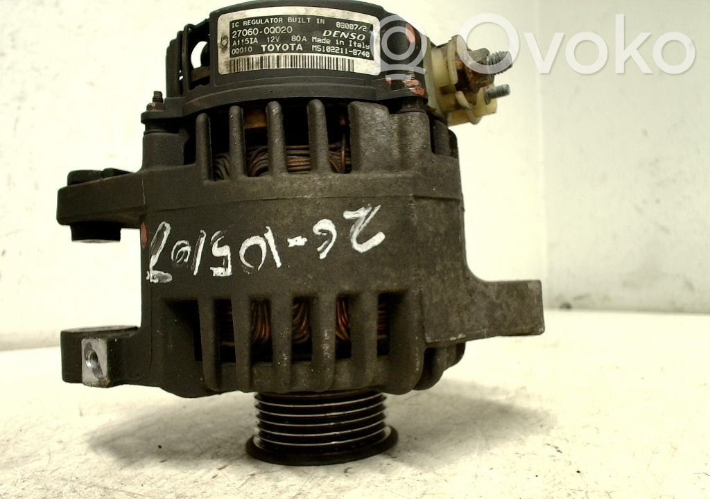 Toyota Aygo AB10 Alternator 