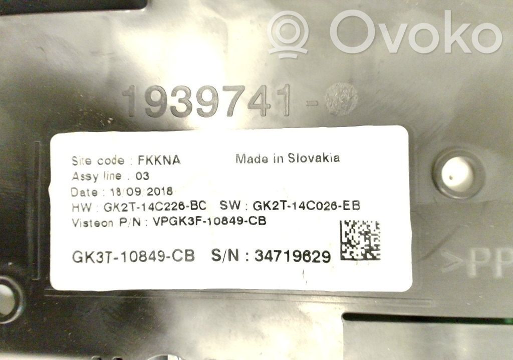 Velocímetro (tablero de instrumentos)   2432662,VPGK3F10849CB,GK3T10849CB