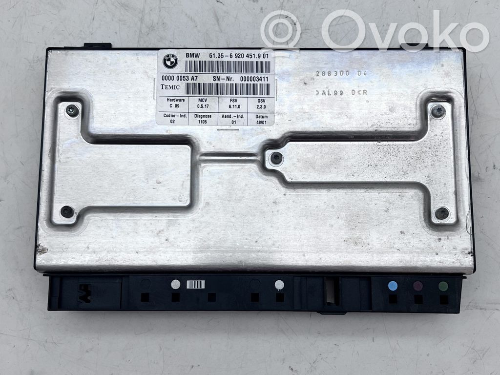 BMW 7 E65 E66 Modulo di controllo sedile 