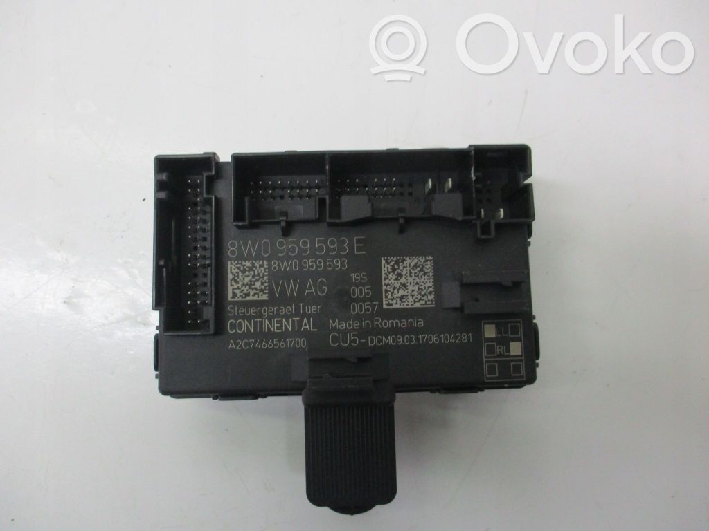 Door control unit/module   8W0959593E,160KW,2967CM