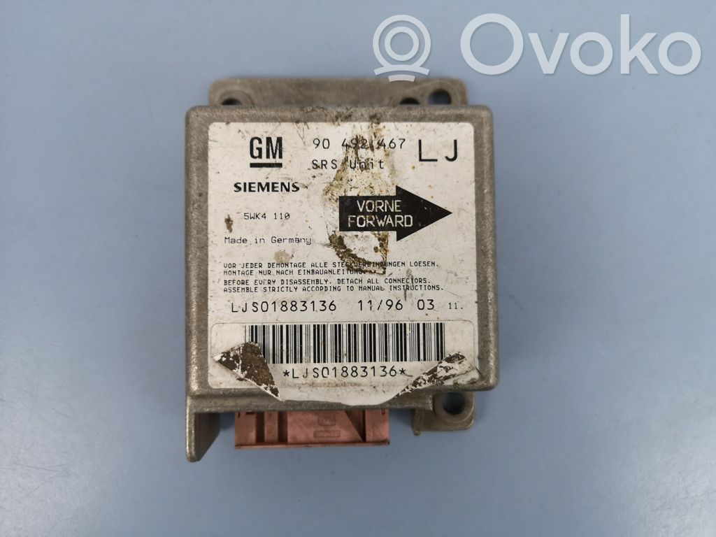 Opel Omega B1 Airbag control unit/module 