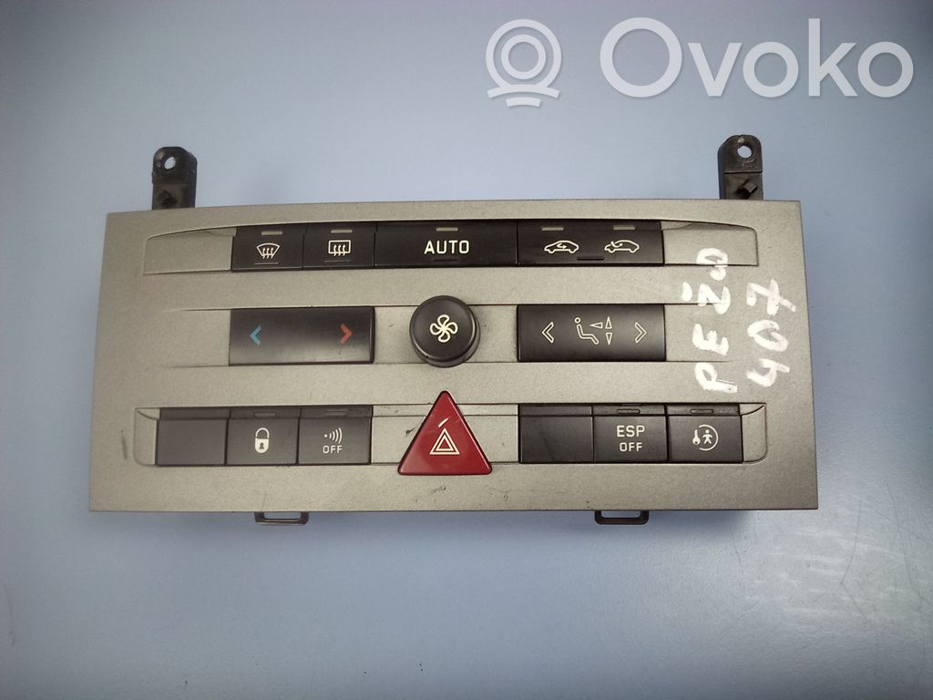 Peugeot 407 Climate control unit 