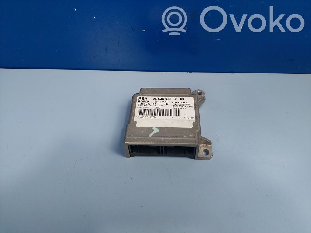 Peugeot 207 CC Airbag control unit/module 