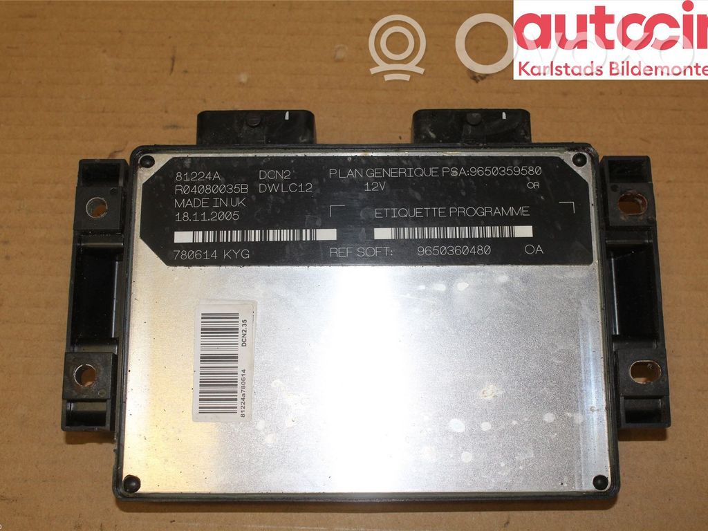 Injection control unit/module   1939TV,9650360480