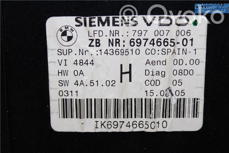 BMW 3 E90 E91 Spidometrs (instrumentu panelī) 