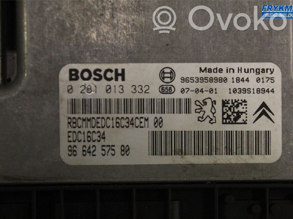 Peugeot 407 Injection control unit/module 