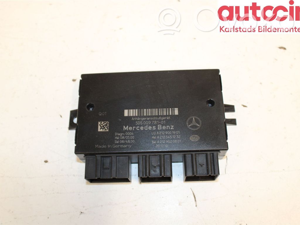 Mercedes-Benz E W212 Tow bar trailer control unit/module 