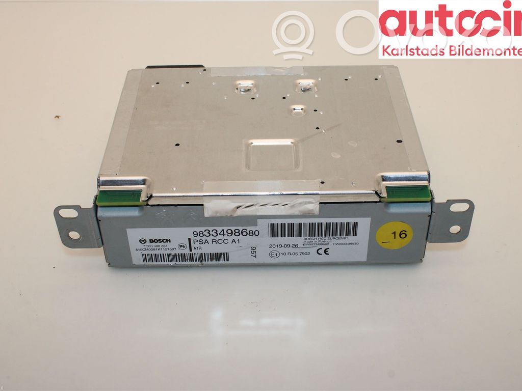 Peugeot 308 Unitate principală radio/CD/DVD/GPS 