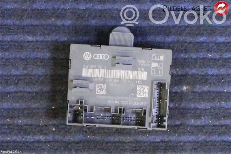 Audi A6 S6 C7 4G Sterownik / Moduł drzwi 
