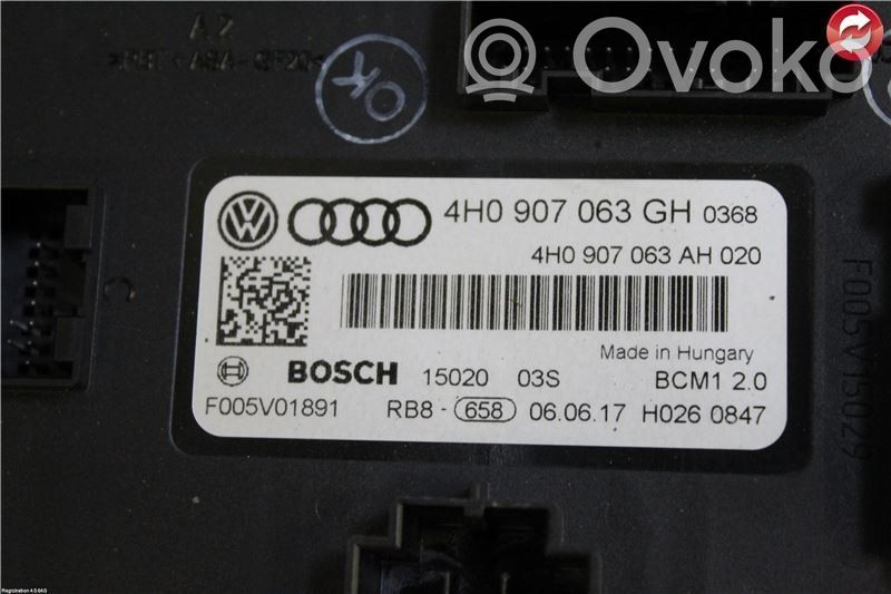 Audi A6 S6 C7 4G Module confort 
