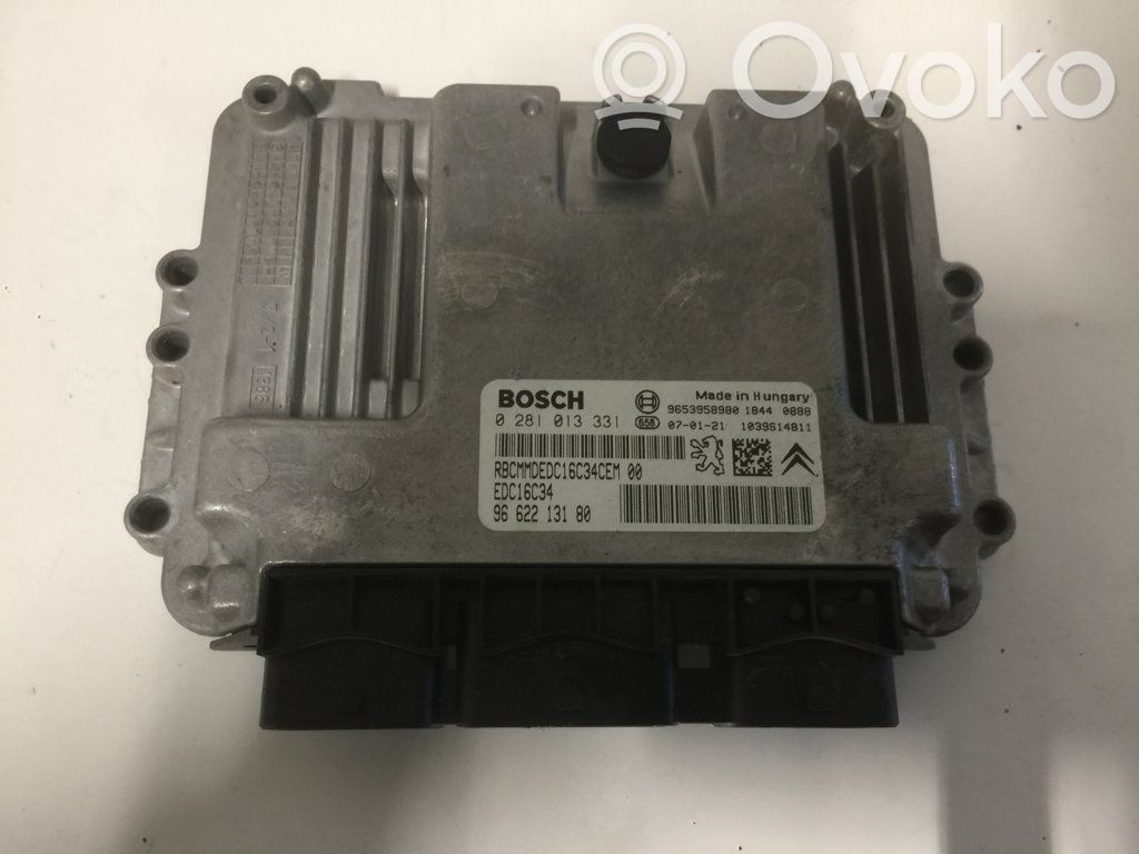 Peugeot 307 Unité de commande, module ECU de moteur 