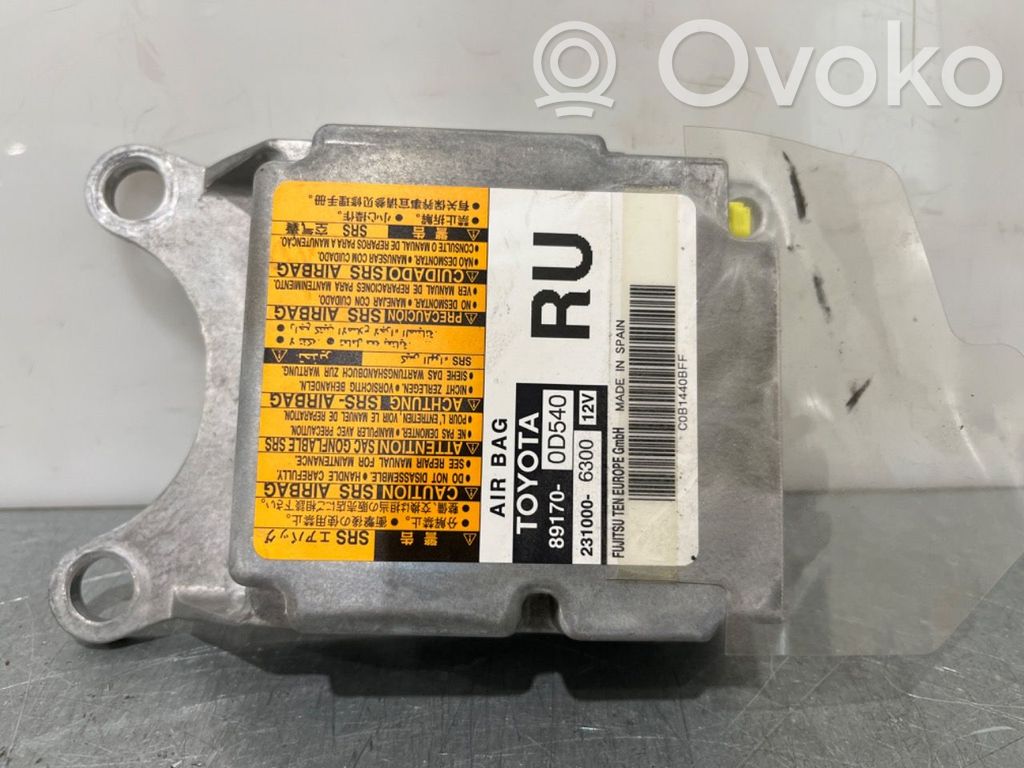 Toyota Yaris Centralina/modulo airbag 