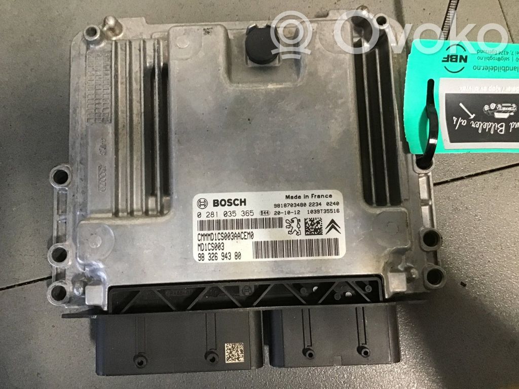 Citroen Berlingo Engine control unit/module ECU 