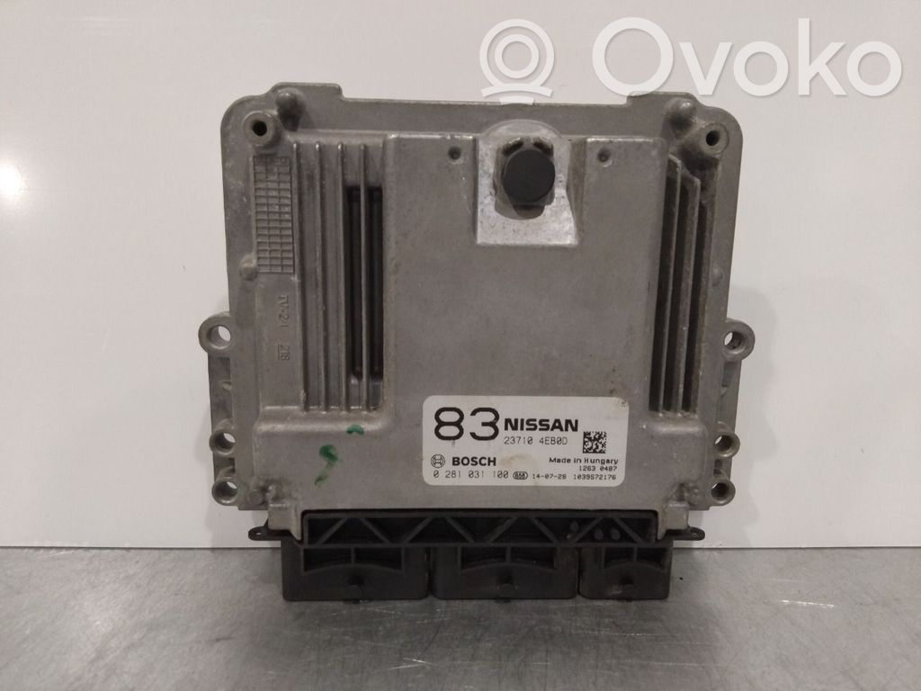 Nissan Qashqai Komputer / Sterownik ECU silnika 