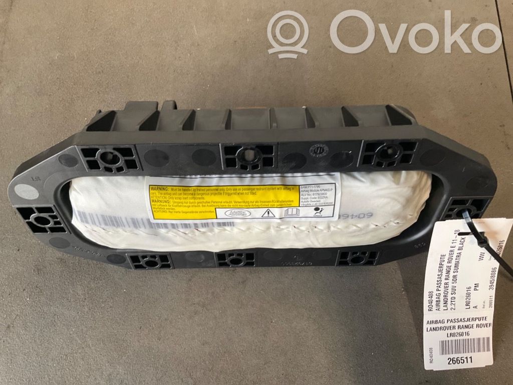 Land Rover Range Rover Evoque L538 Poduszka powietrzna Airbag pasażera 