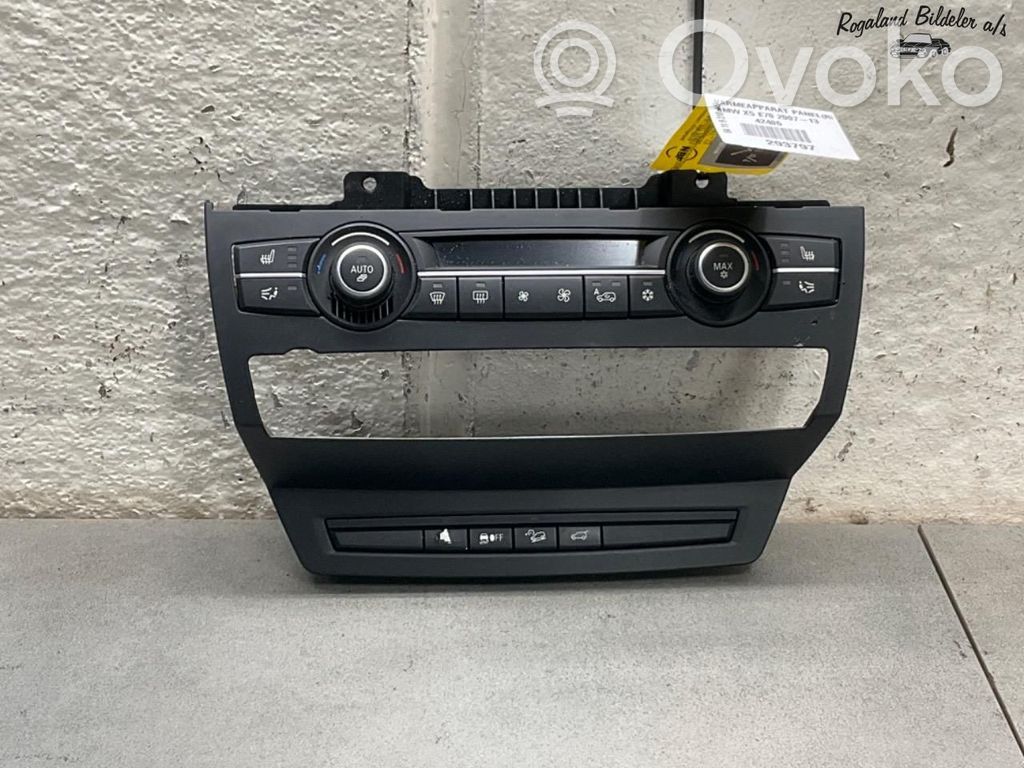 BMW X5 E70 Console centrale, commande chauffage/clim