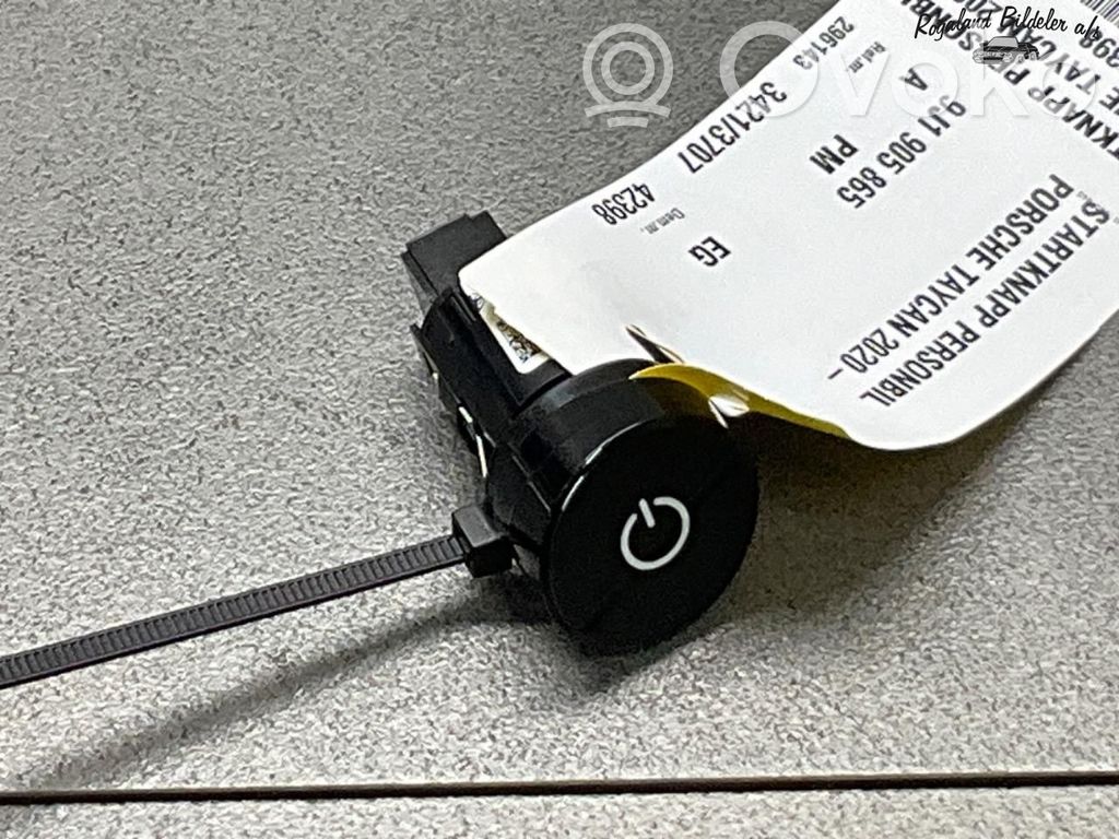 Porsche Taycan 9J1 Interruttore a pulsante start e stop motore
