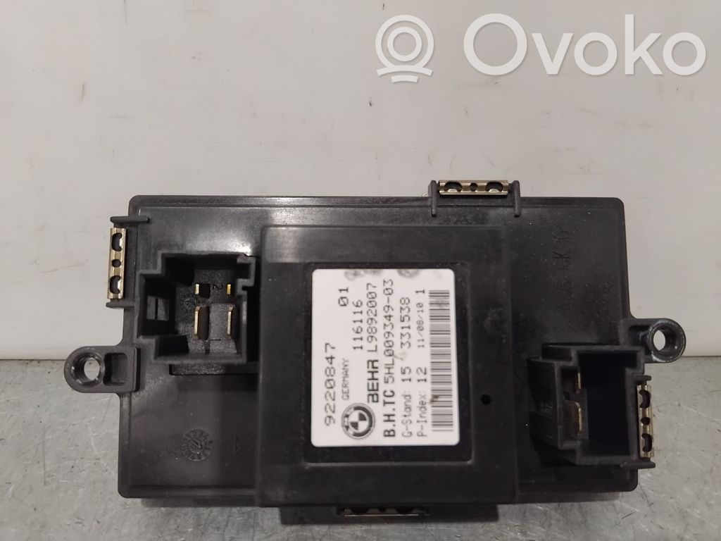 BMW 5 F10 F11 Motor aerotermă/rezistor ventilator 