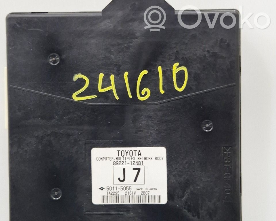 Toyota Auris 150 Modul de control caroserie central 