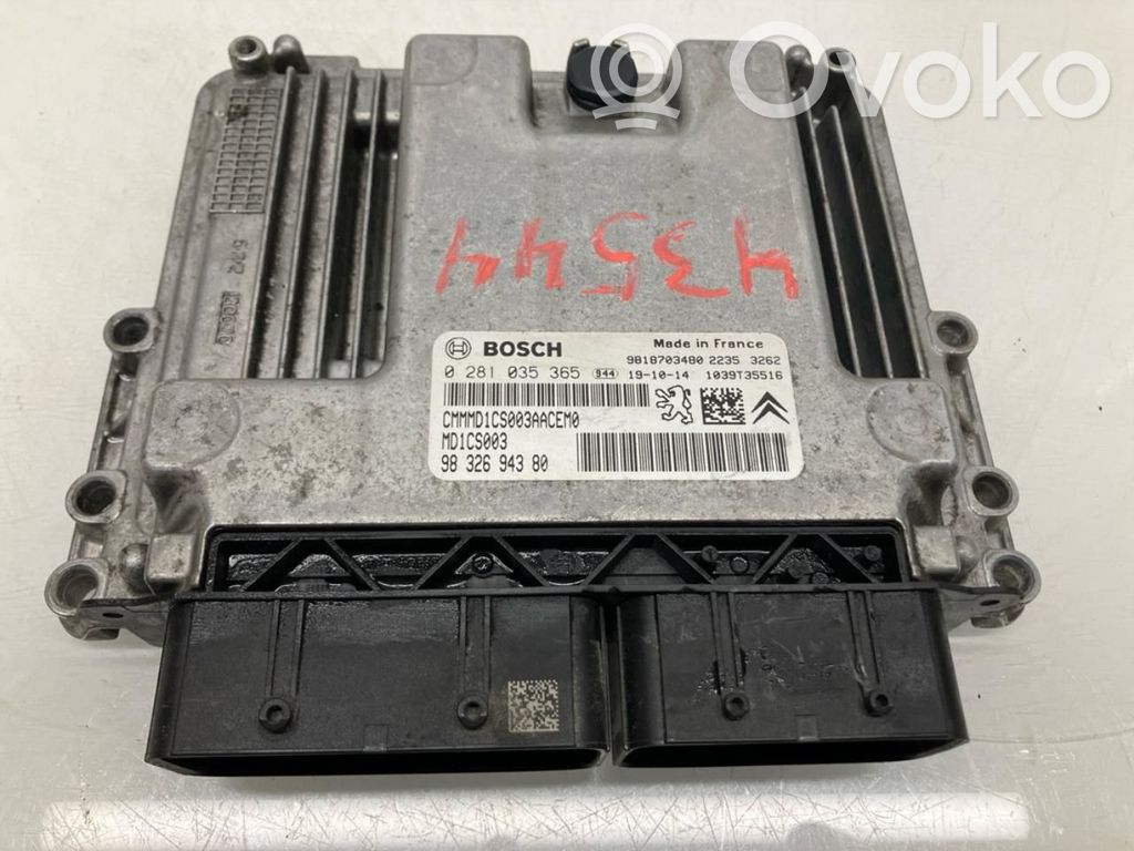Peugeot Partner III Engine control unit/module ECU 