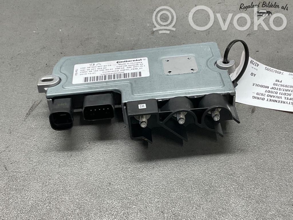 Opel Vivaro Autres unités de commande / modules